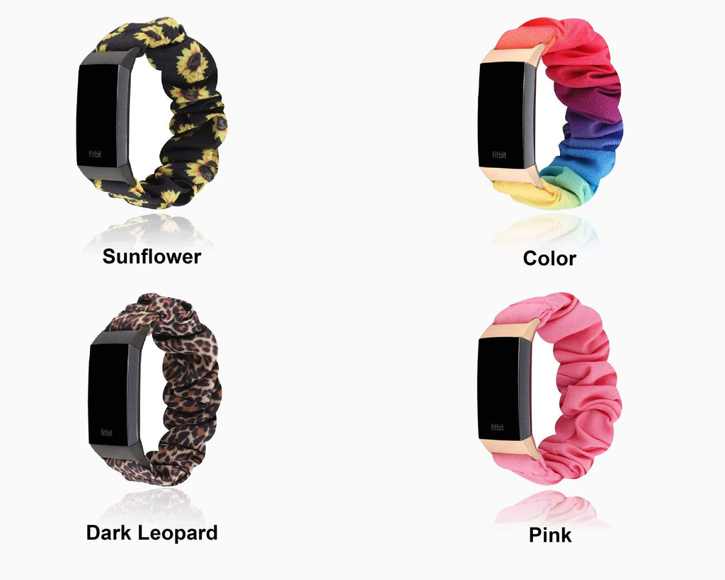 Watchbands Scrunchie Elastic strap For Fitbit Charge 4 3 Band Women Replacement watch Bands Soft Elastic Sport Strap Bracelet Accessories | Watchbands