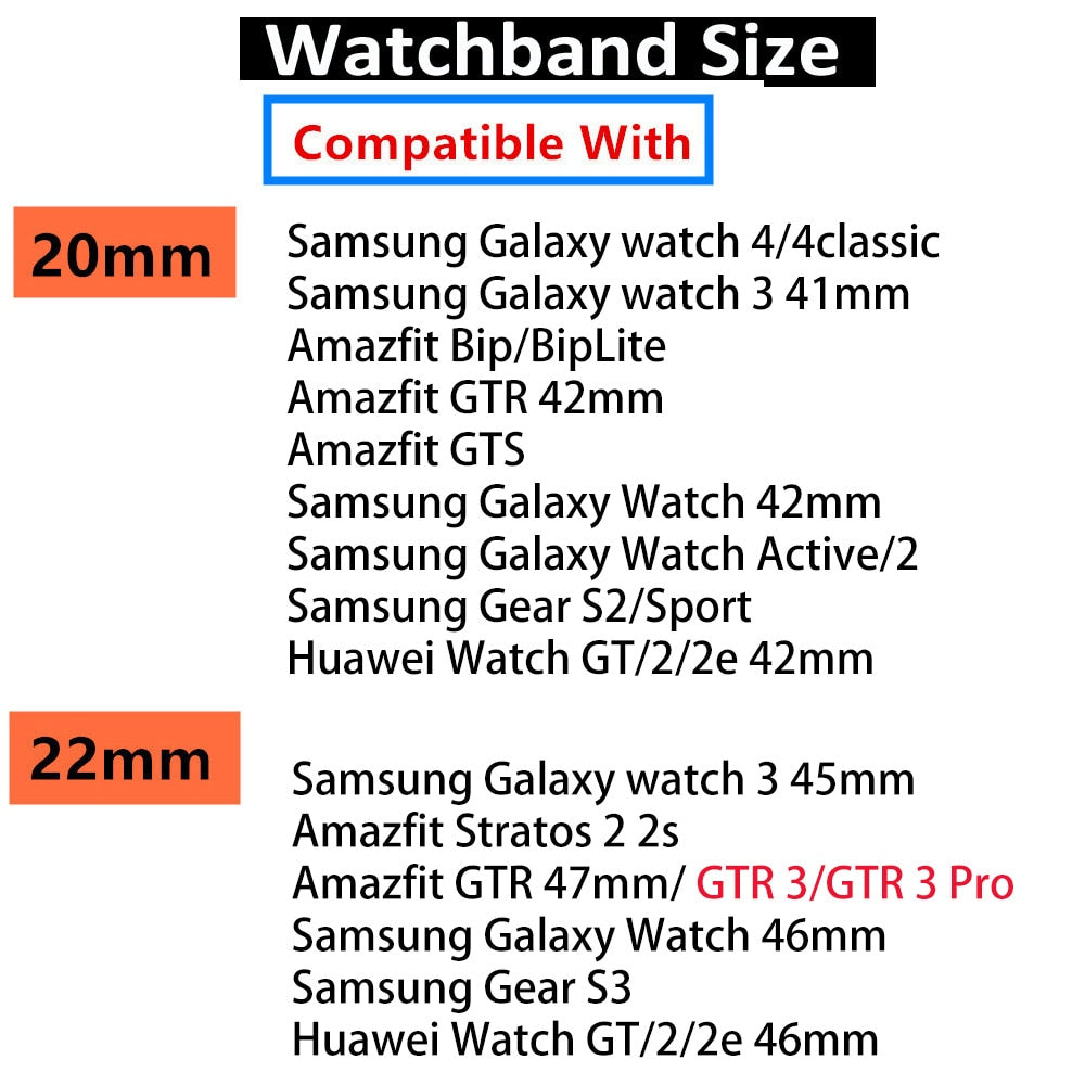 20mm/22mm Watch Band For Amazfit GTS 3/2/2e/GTS2 Mini/GTR3/3 Pro GTR 3 42mm/47mm/2/2e Magnetic Metal Bracelet Amazfit Bip Strap|Watchbands|