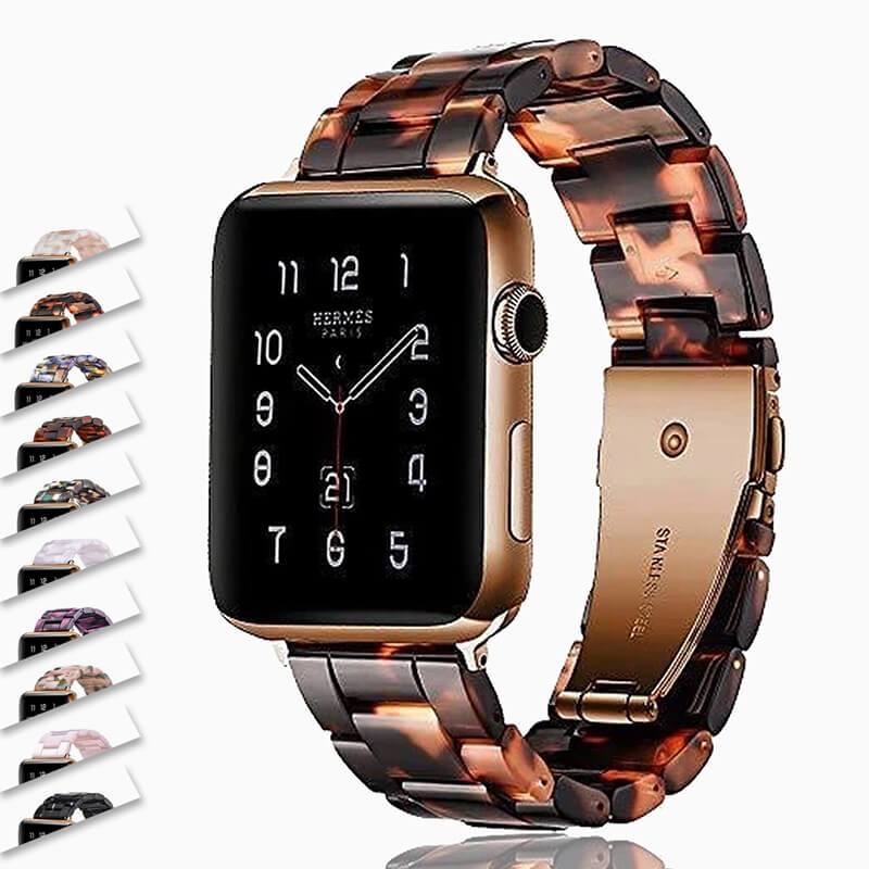 Watchbands Apple watch Resin Strap iwatch band stainless steel buckle Watchband bracelet for series 6 5 4 3 2 1, 38mm 40mm 42mm 44mm - US Fast Shipping
