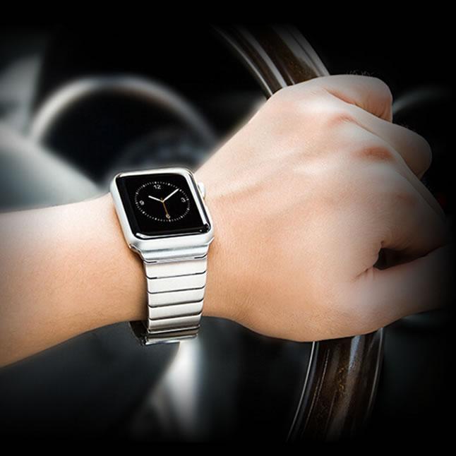 www.Nuroco.com - Luxury Stainless Steel link bracelet band for apple watch  Series 1 2 3 4 band