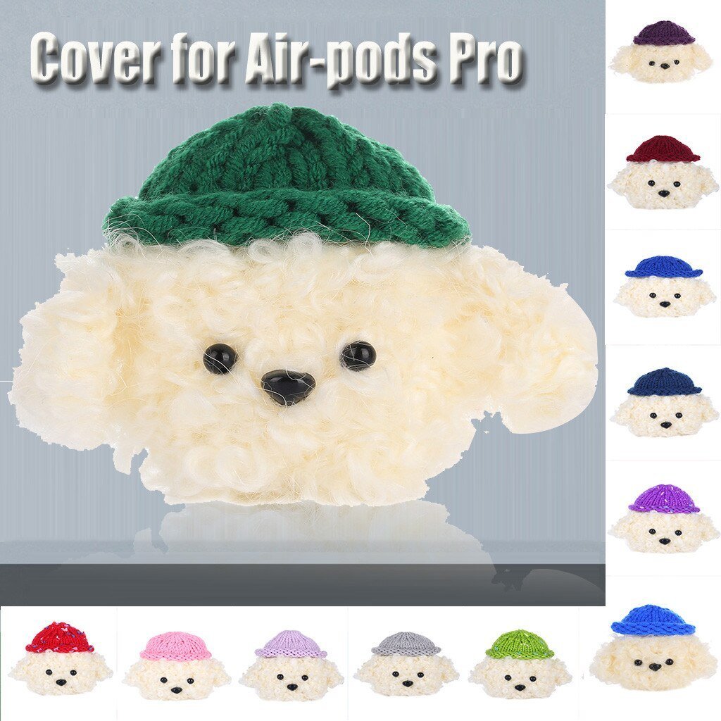Apple Protector For AirPods Pro 2019 Wireless Charging Case Knitted Lovely Plush Anti lost Protective Skin Cover 19Oct30 on AliExpress