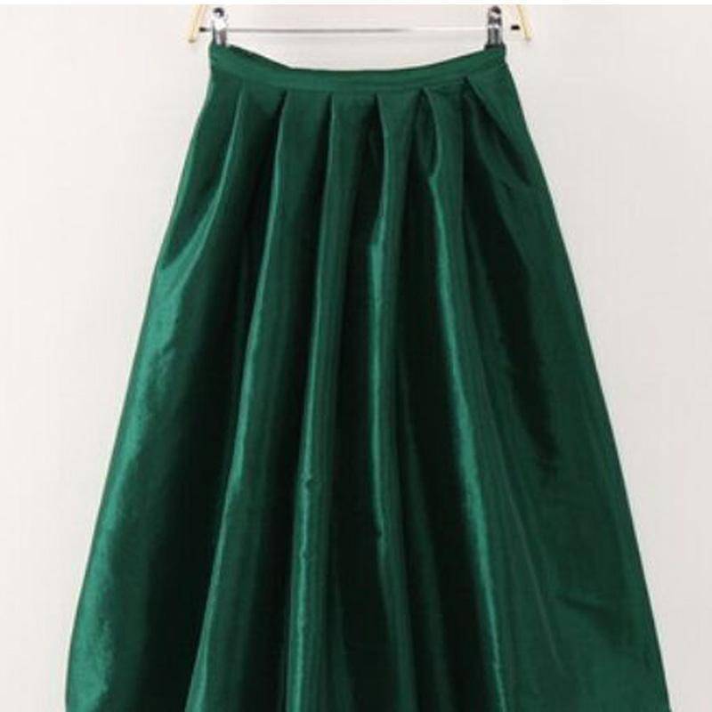 Clothing Dark green / S (US 4-6) Maxi Long Skirt Floor Length Ladies High Waisted Skirts  (US 4-20W)