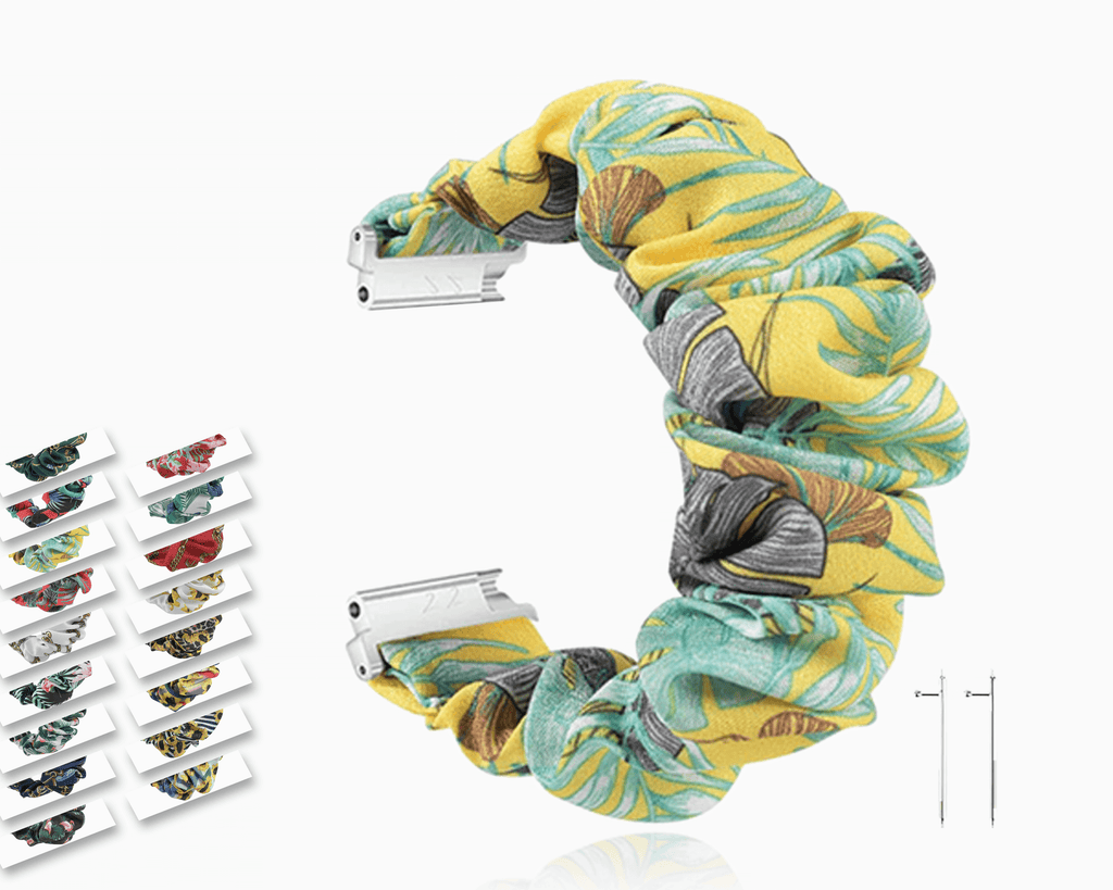 Watchbands Scrunchies Elastic Soft Fabric Smart Watch Stretchable Band for Fitbit Versa/2/Lite ladies Strap Replacement hair Wristband Watchbands Women