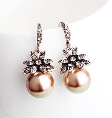 jewelry Luxury Pearl Drop Earrings Fine Jewelry Accessory
