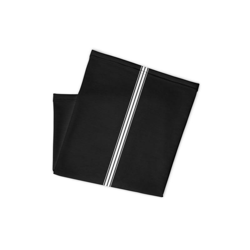 Black and White Stripe Fashionable Neck Gaiter Reusable Handmade Dust Mask