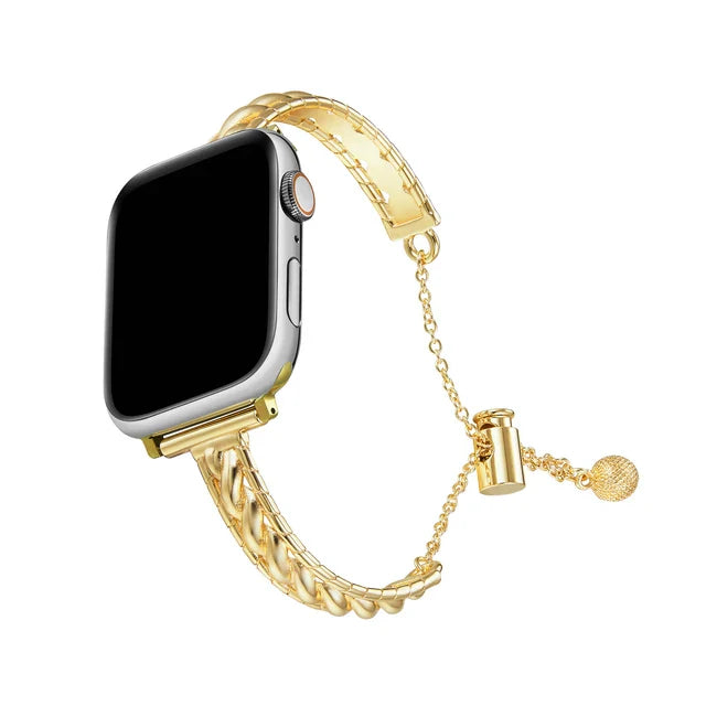 Compatible with Apple Watch Bow Band Twine Metal iWatch Band Series 8 7 6 5 4 3 2 1 SE 38 40 41 mm 42 44 45 49 mm