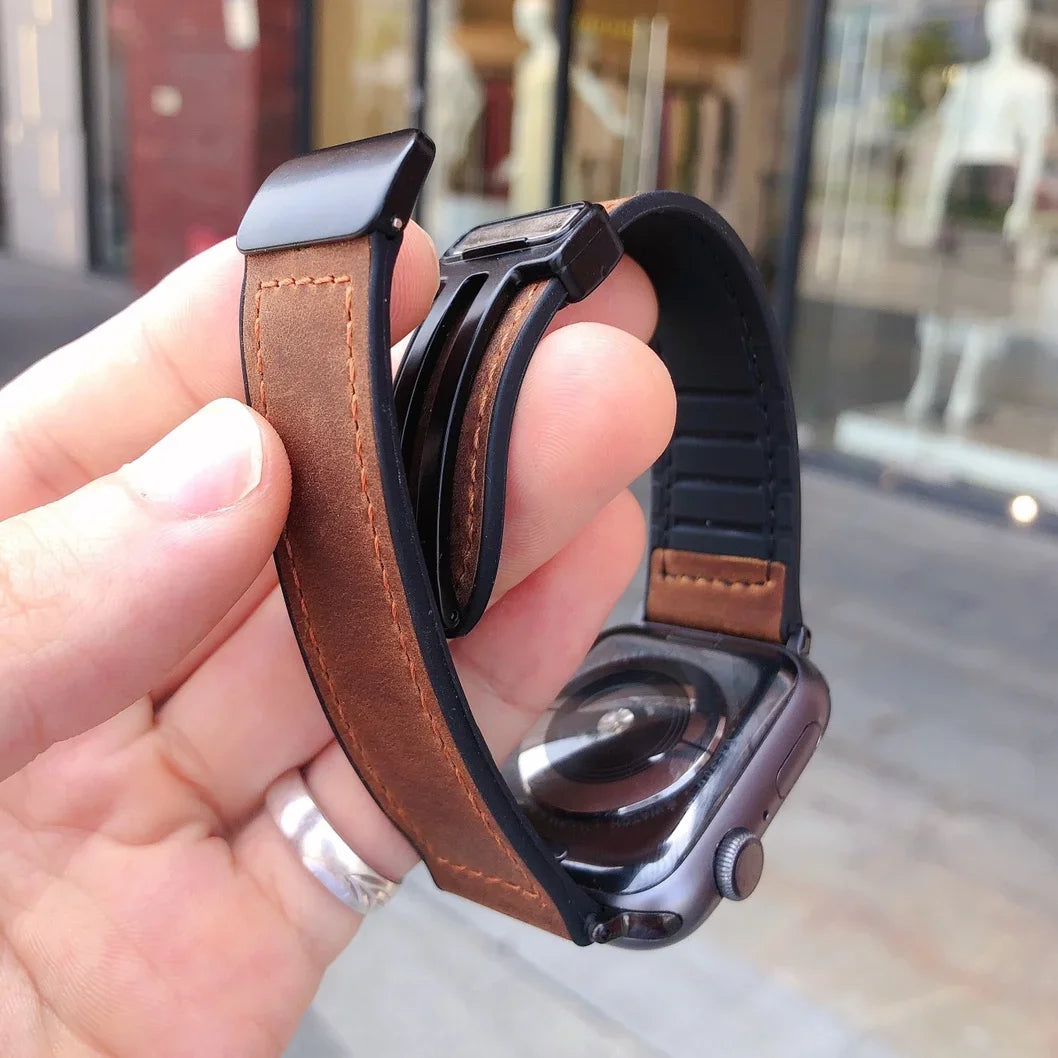 Apple watch 4 leather band 40mm on sale