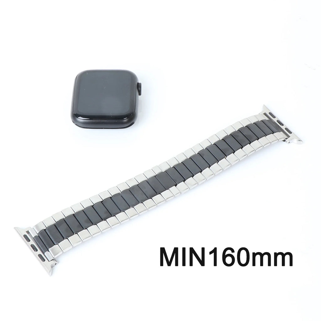 Elastic Bracelet Stainless Steel Strap For Apple Watch Ultra 2 49mm 6/5/4/3 Series 44 40 iwatch 9 8 7 SE 41mm 45mm 38 42mm Band