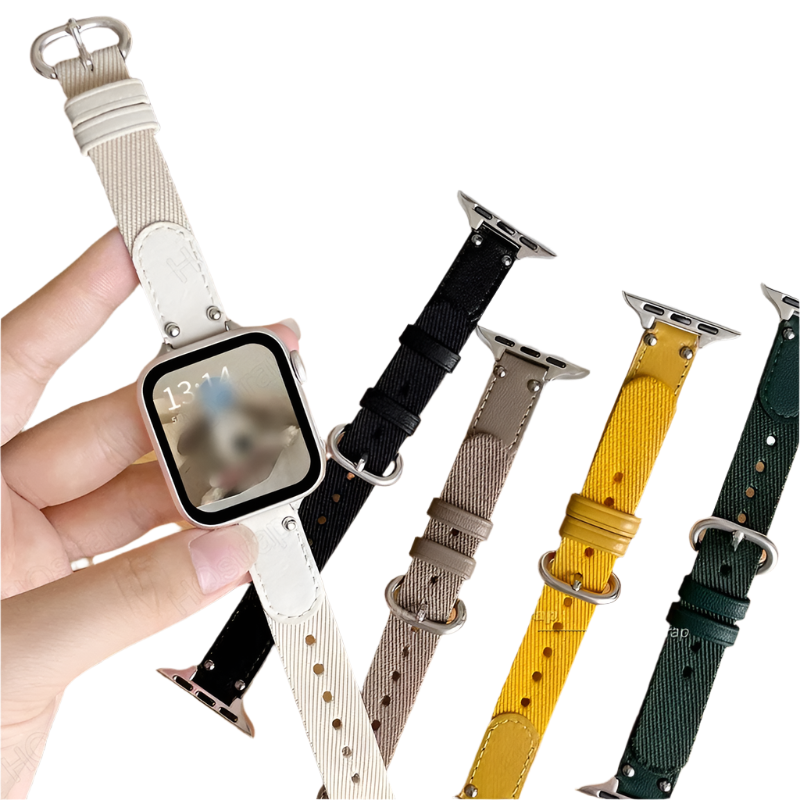 Women Nylon Strap for Apple Watch Band 41mm 40mm 38mm Bracelet for Iwatch Series 9 7 8 SE 6 5 4 SE 44mm 45mm 42mm Ultra2 49mm