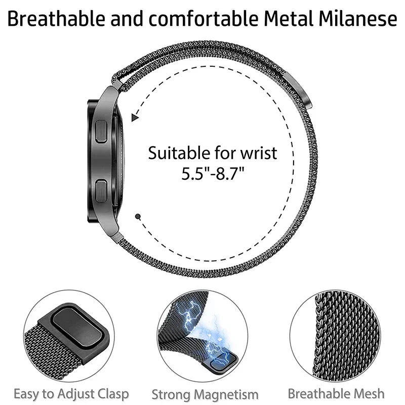 milanese Loop Band for apple watch Strap Ultra 49mm 45mm 44mm 41mm 40mm Metal Wristband bracelet iwatch series 9 8 7 6 5 4 3 SE