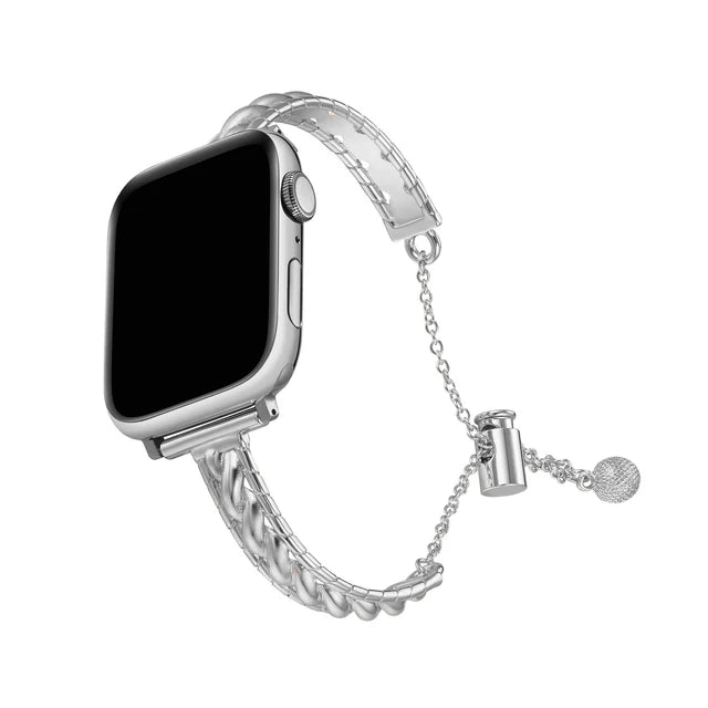 Compatible with Apple Watch Bow Band Twine Metal iWatch Band Series 8 7 6 5 4 3 2 1 SE 38 40 41 mm 42 44 45 49 mm