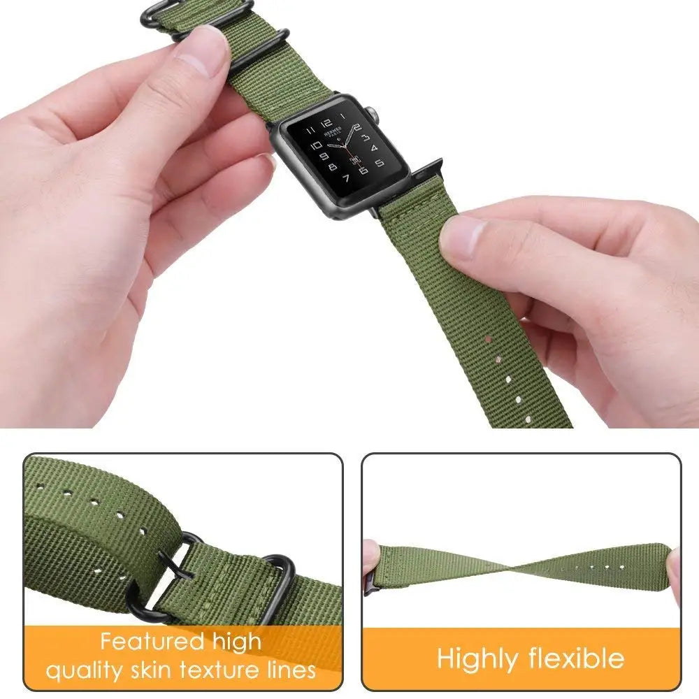 strap For Apple watch band 44mm 40mm 45mm 41mm 42mm 38mm 49mm Sports Nylon bracelet watch strap iwatch series 7 6 5 4 3 2 1 SE 8