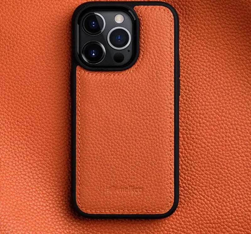 High-quality Genuine Leather Mobile Phone Case Suitable for IPhone 16 IPhone 14 Series Natural Cowhide Mobile Phone Case