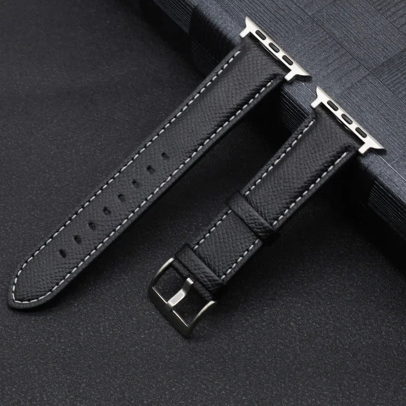 PU Leather Strap for Apple watch band 46mm 42mm 45mm 44mm 41mm 40mm Ultra 2 49mm Correa Bracelet iWatch series 10 9 8 7 6 SE 5 4