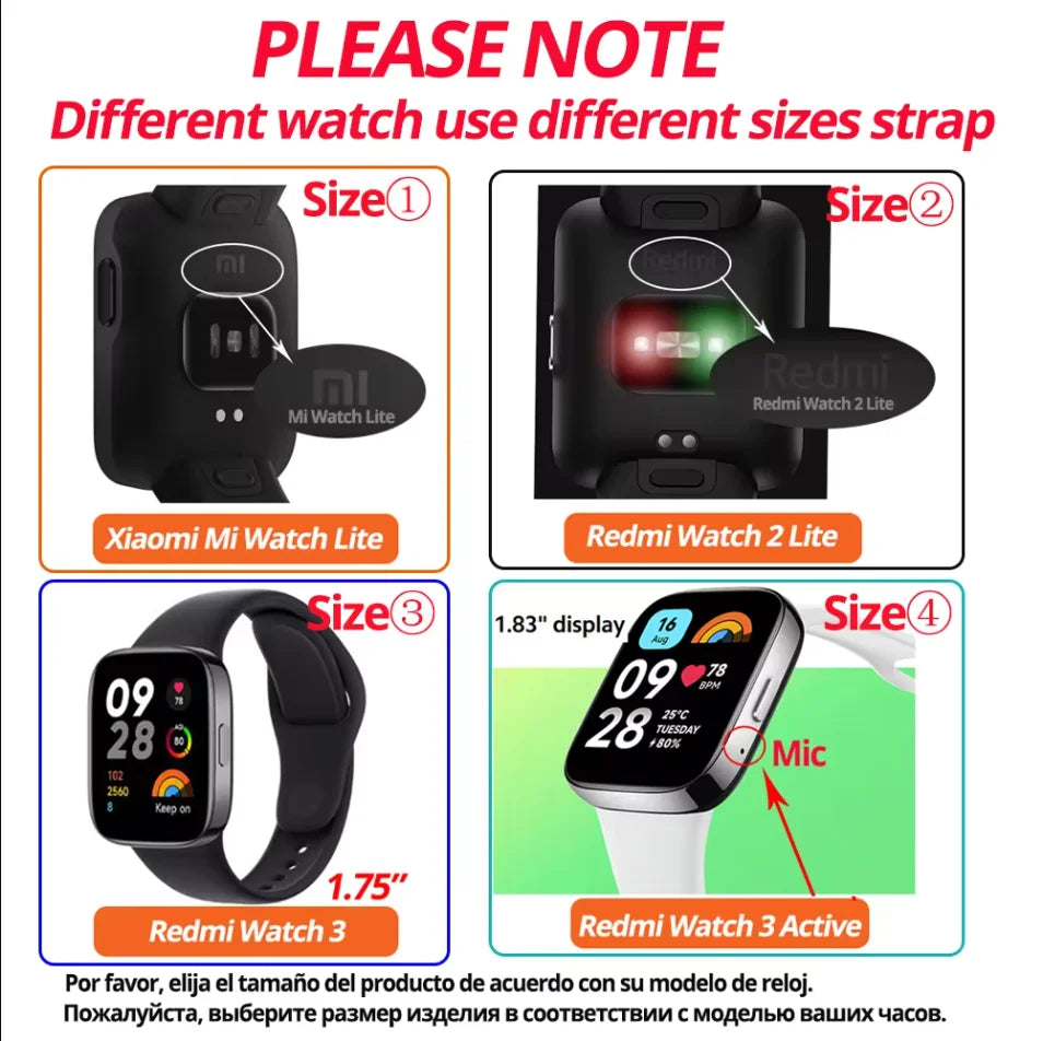 Watchband+Case For Redmi Watch 4 3 2 1 Bracelet Sport Nylon Wristband Wriststrap Mi Watch Lite 2 3 Replacement Smart Accessories