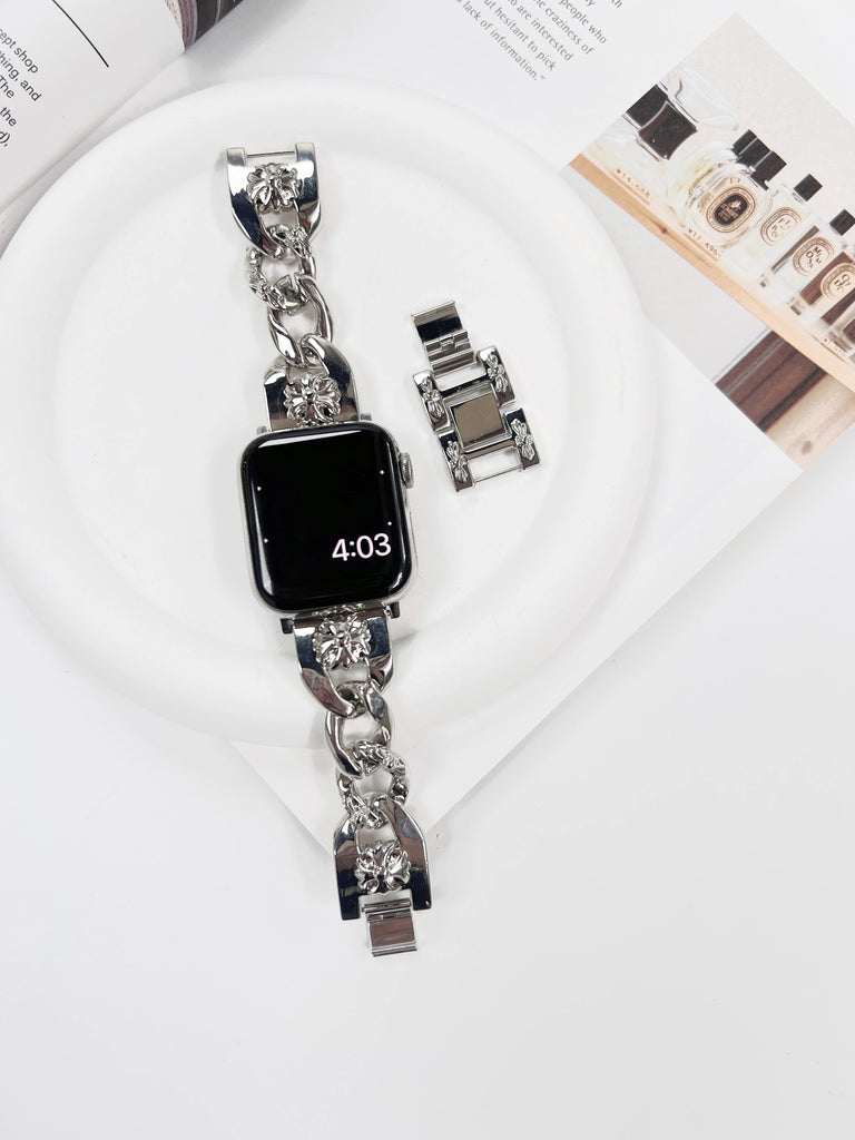 Snowflake Cross trend Metal adjustable band For Apple Watch Ultra 2 49mm 9 8 7 5 4 se 6 iwatch 45mm 41 42 44mm 38 40mm bracelet