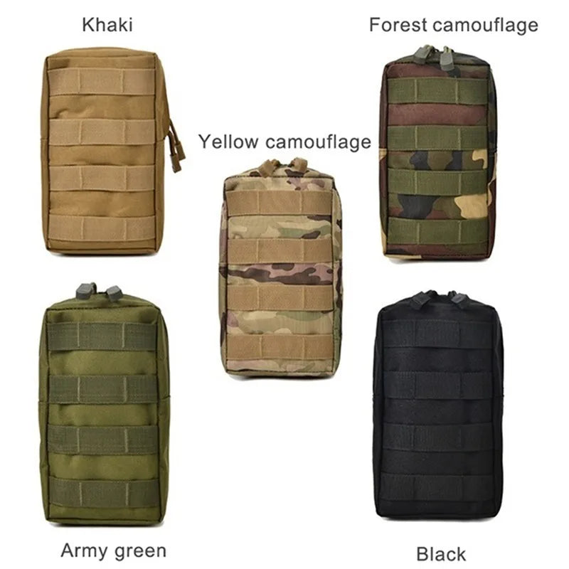 Men Tactical Molle Pouch Belt Waist Pack Bag Small Phone Pocket Military Waist Pack Running Pouch Travel Camping Bags Soft Back