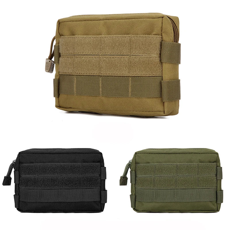 Military Tactical Waist Bag Outdoor Camping EDC Tool Pouch Wallet Fanny Backpack Phone Bag Nylon Molle Hunting Waist Belt Pocket