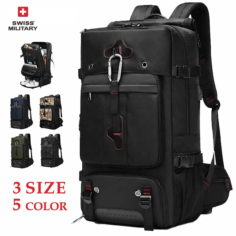 New Travel Backpack Multifunctional Waterproof Anti Theft Backpack Outdoor Sports Large Capacity 78L Big Backpack Mochila