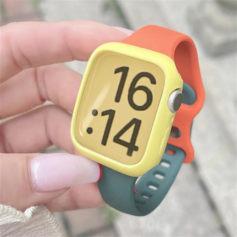 Summer Silicone Strap For Apple Watch Band 44mm 40mm 45mm 41mm 49mm 42 38mm Bracelet For iWatch Ultra Series 8 SE 7 6 5 4 3 Band