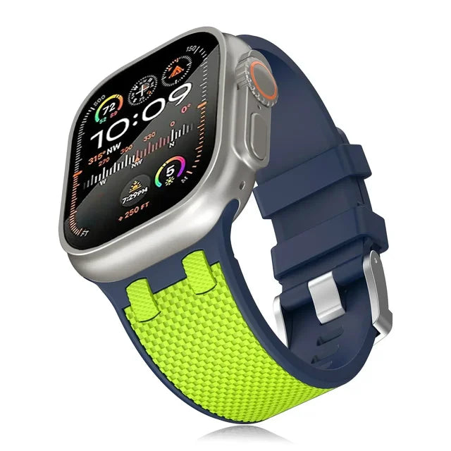 Soft Silicone Strap for Apple Watch Ultra 1 2 49mm Series 10 9 8 7 46mm 45mm Sport Band for IWatch 6 5 4 Se 44mm Correa Bracelet