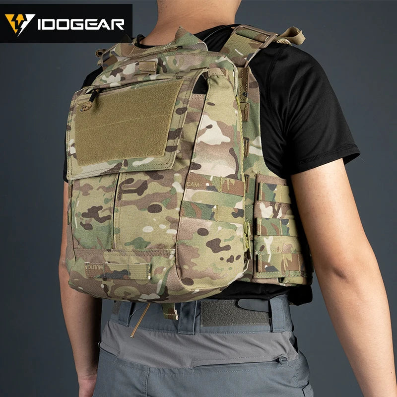 Tactical Panel Zip on Pouch Backpack Plate Carrier Bag for CPC AVS JPC2.0 Vest 3531