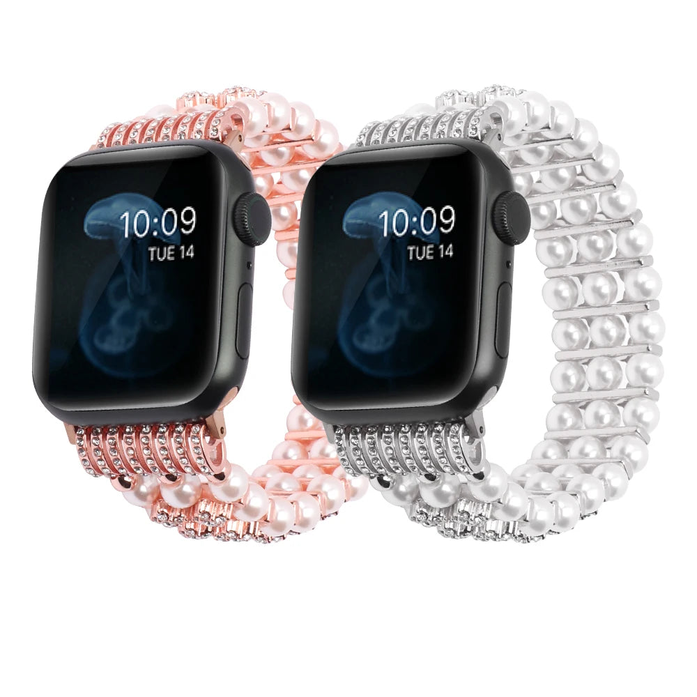 Bling Band for Apple Watch 38 40 41mm 42 44 45 49mm Diamond Metal Bracelet for iWatch Series Ultra 8 7 SE2 6 SE 5 4 3 2