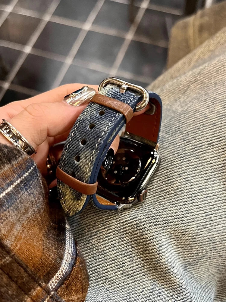 Apple watch series 4 44mm leather strap sales