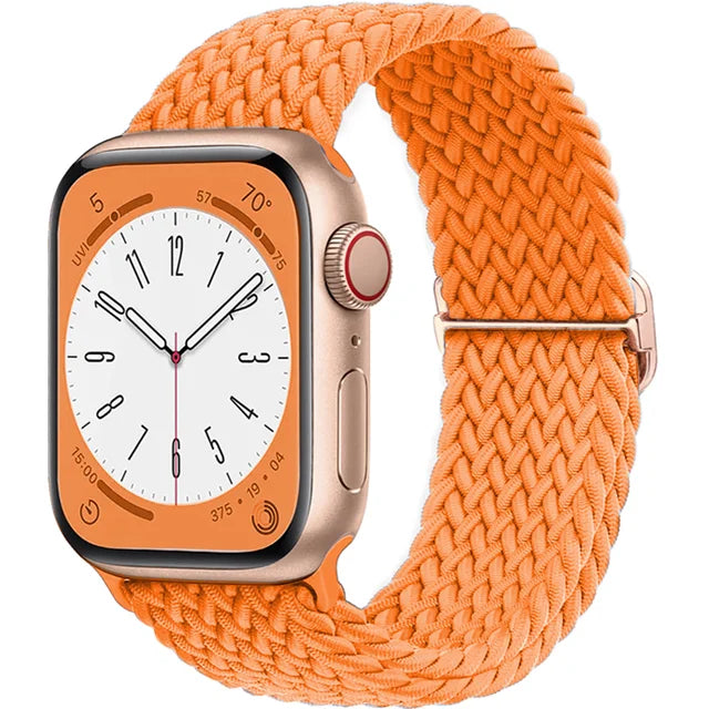 Braided Solo Loop For Apple watch band 44mm 40mm 49mm 45mm 41mm 38mm Elastic Nylon bracelet iWatch series 8 3 se 6 7 Ultra strap