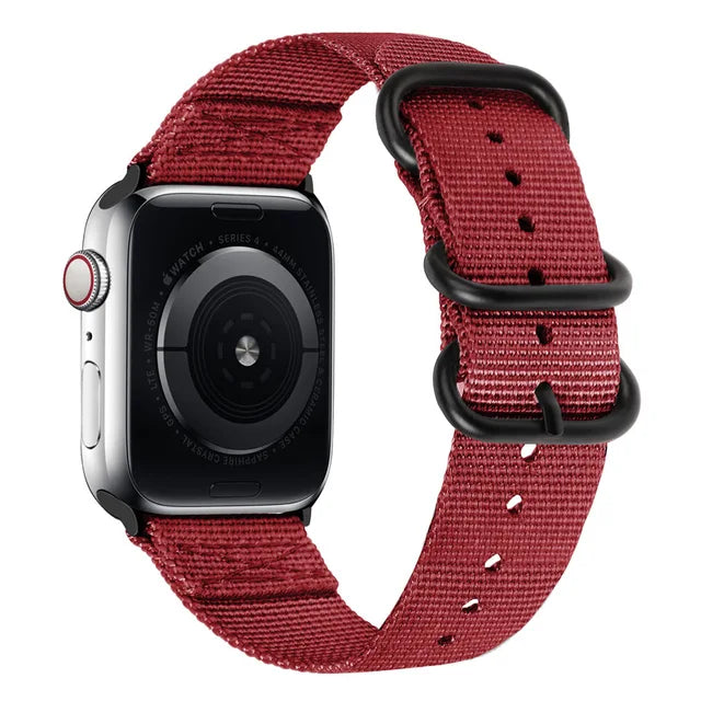 Canvas Nylon strap For Apple watch Ultra/2 9 8 7 49mm 45mm 41mm Breathable replacement wristband For 6 5 4 3 2 SE 44mm 42mm 40mm