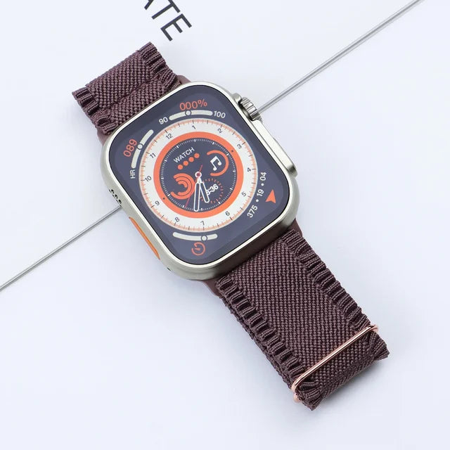 Elastic Nylon Fabric Strap for Apple Watch band 49mm 45mm 44mm Loop for iWatch series Ultra 9 8 7 6 SE 5 4 40mm 41mm 38 Bracelet