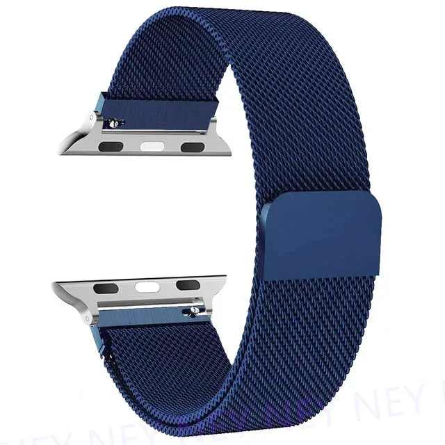 milanese Loop Band for apple watch Strap Ultra 49mm 45mm 44mm 41mm 40mm Metal Wristband bracelet iwatch series 9 8 7 6 5 4 3 SE