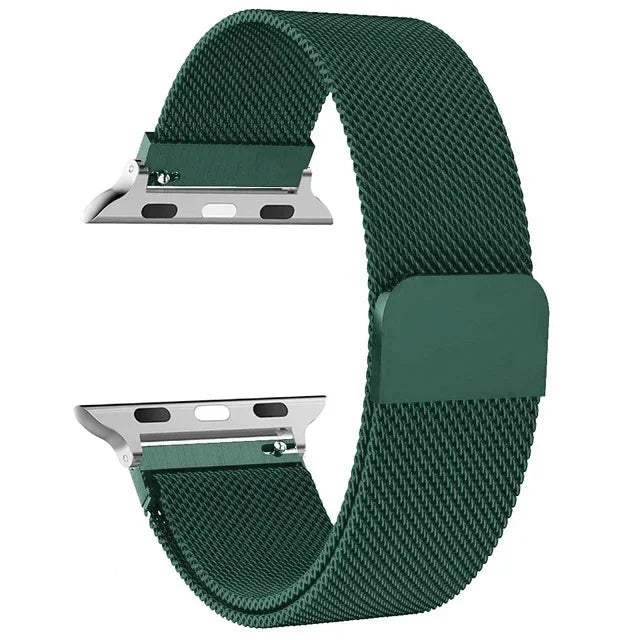 milanese Loop Band for apple watch Strap Ultra 49mm 45mm 44mm 41mm 40mm Metal Wristband bracelet iwatch series 9 8 7 6 5 4 3 SE