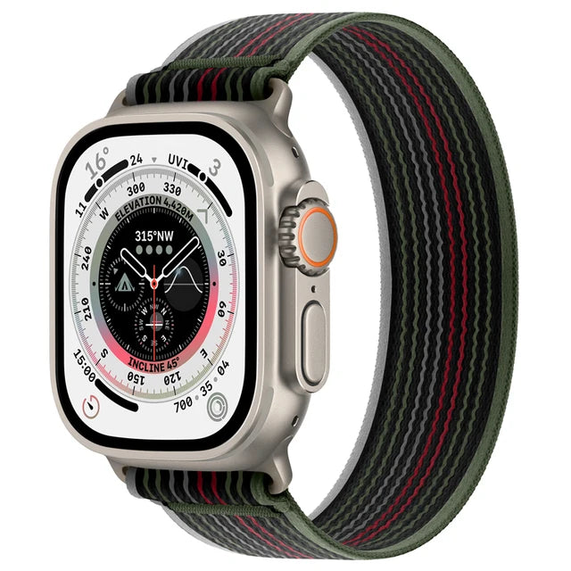 Elastic Solo Loop Strap for Apple Watch Ultra 2 Band 49mm 44mm 40 45/41mm Nylon Braided Bracelet For IWatch Series 9 8 7 6 5 Se