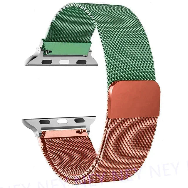 milanese Loop Band for apple watch Strap Ultra 49mm 45mm 44mm 41mm 40mm Metal Wristband bracelet iwatch series 9 8 7 6 5 4 3 SE