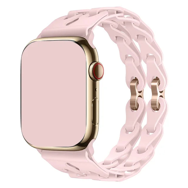 Silicone Strap for Apple Watch Ultra 2 Band 49mm 44mm 42mm 38 40mm 41mm Sport Correa Bracelet for Iwatch Series 9 8 7 6 5 Se 4 3