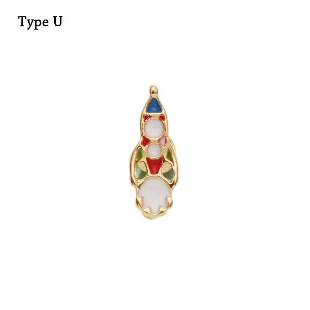 For Apple Watch Band Diamond Pearl Ornament Metal Charms Decorative Ring Creative Chain Smart Watch Silicone Strap Accessories