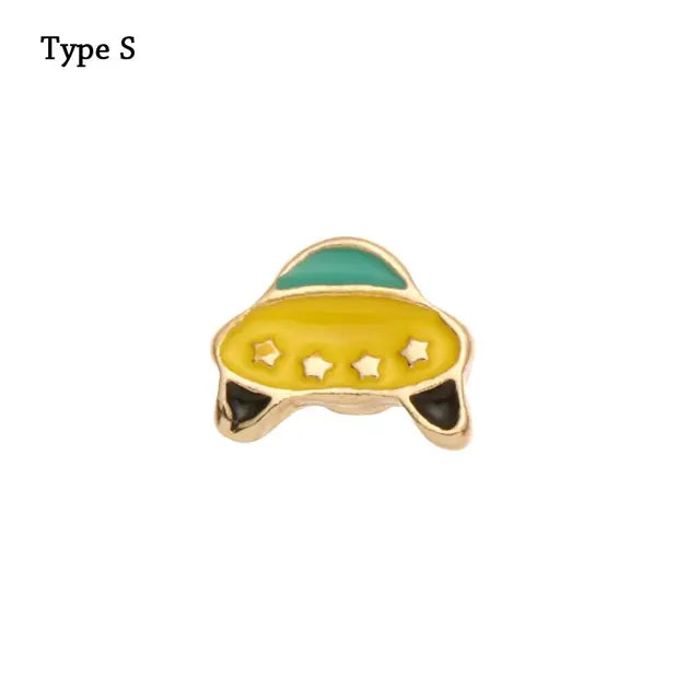 For Apple Watch Band Diamond Pearl Ornament Metal Charms Decorative Ring Creative Chain Smart Watch Silicone Strap Accessories