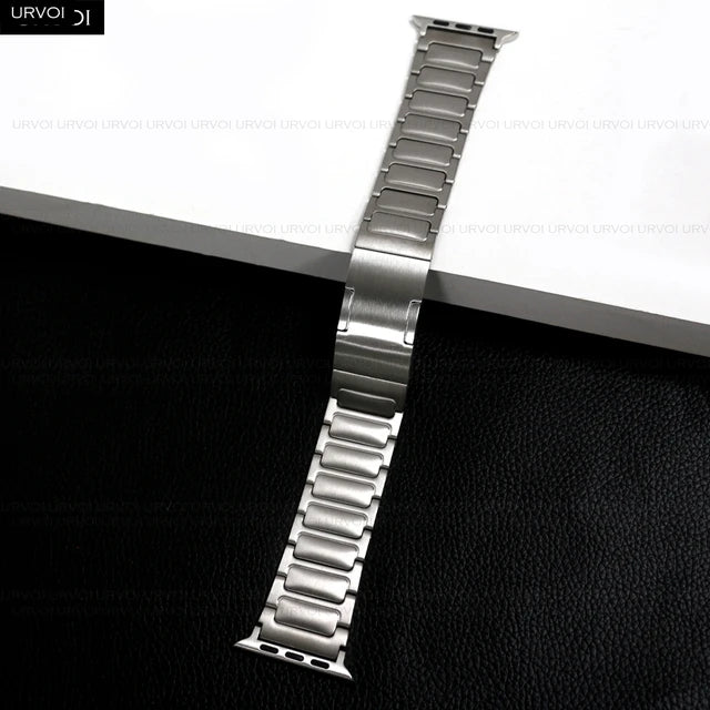 Full Titanium band for Apple Watch Ultra 2 link bracelet Series 9 8 7 6 SE54 buckle strap for iWatch 49mm adjust tool