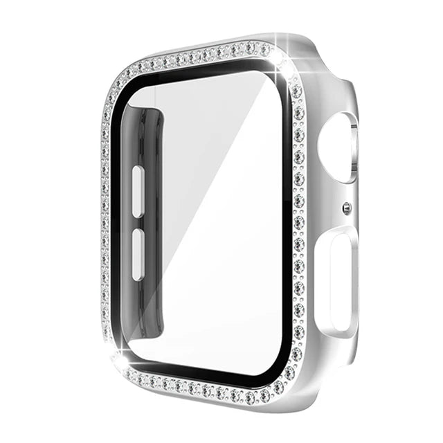 Apple Watch Case Series7 6 SE 5 4 3 2 iWatch Case Accessor 45mm 41mm 44mm 40mm 42mm 38mm Protector Bumper PC Diamond Apple Watch