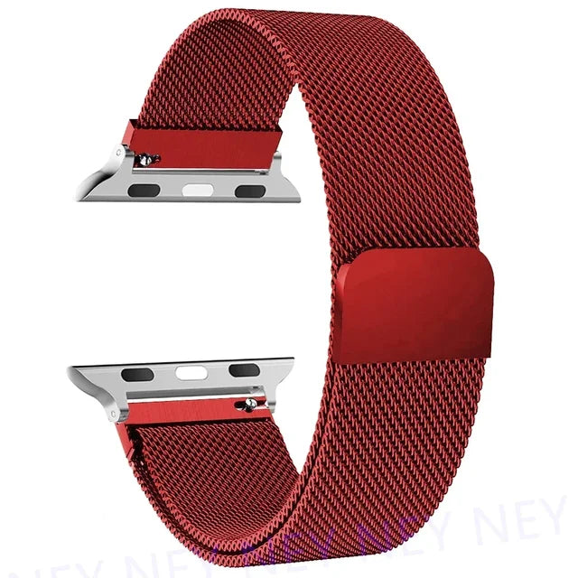 milanese Loop Band for apple watch Strap Ultra 49mm 45mm 44mm 41mm 40mm Metal Wristband bracelet iwatch series 9 8 7 6 5 4 3 SE