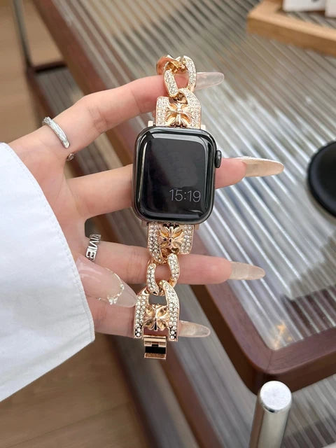 Snowflake Cross trend Metal adjustable band For Apple Watch Ultra 2 49mm 9 8 7 5 4 se 6 iwatch 45mm 41 42 44mm 38 40mm bracelet