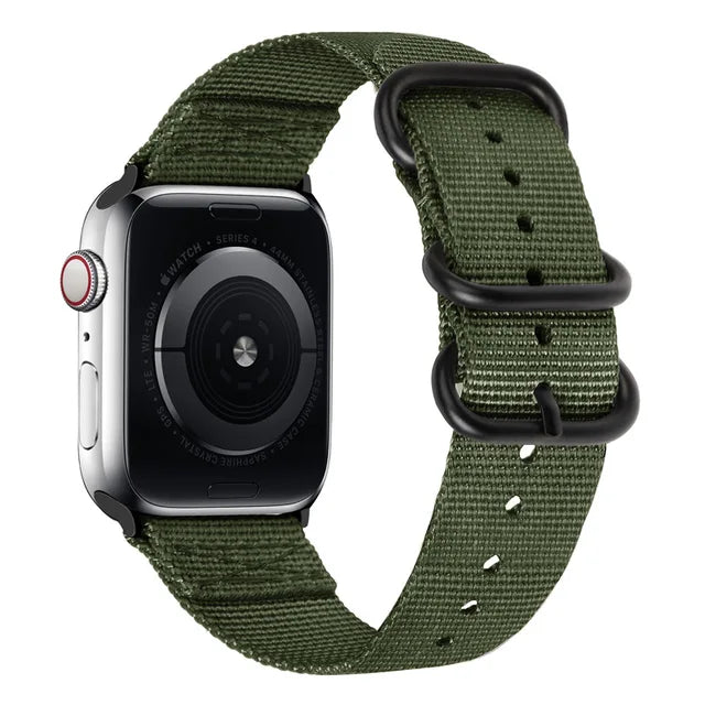 Canvas Nylon strap For Apple watch Ultra/2 9 8 7 49mm 45mm 41mm Breathable replacement wristband For 6 5 4 3 2 SE 44mm 42mm 40mm