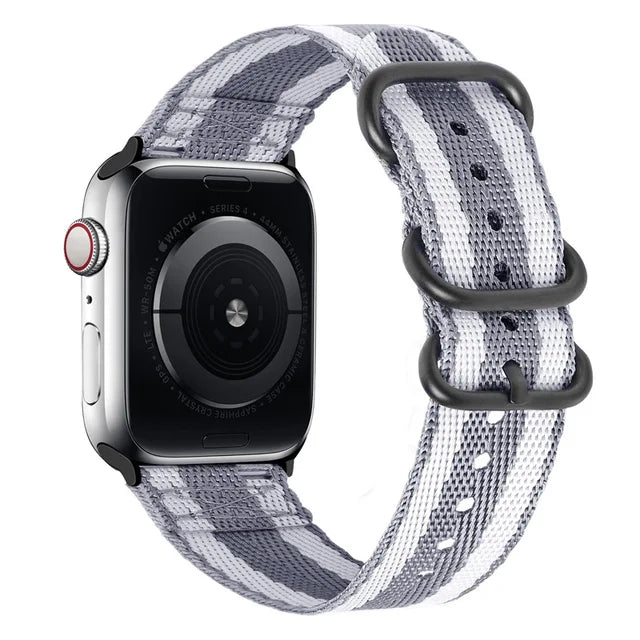 Canvas Nylon strap For Apple watch Ultra/2 9 8 7 49mm 45mm 41mm Breathable replacement wristband For 6 5 4 3 2 SE 44mm 42mm 40mm