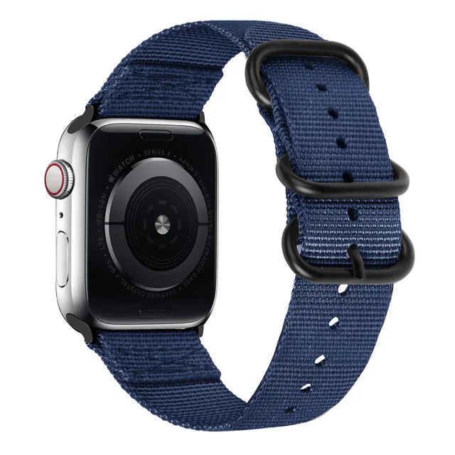 Canvas Nylon strap For Apple watch Ultra/2 9 8 7 49mm 45mm 41mm Breathable replacement wristband For 6 5 4 3 2 SE 44mm 42mm 40mm