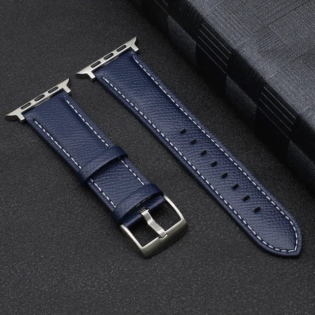 PU Leather Strap for Apple watch band 46mm 42mm 45mm 44mm 41mm 40mm Ultra 2 49mm Correa Bracelet iWatch series 10 9 8 7 6 SE 5 4