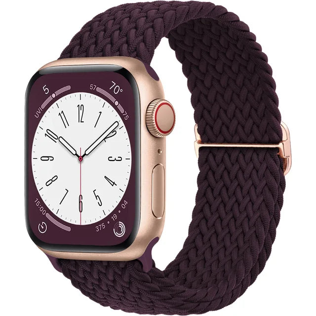 Braided Solo Loop For Apple watch band 44mm 40mm 49mm 45mm 41mm 38mm Elastic Nylon bracelet iWatch series 8 3 se 6 7 Ultra strap