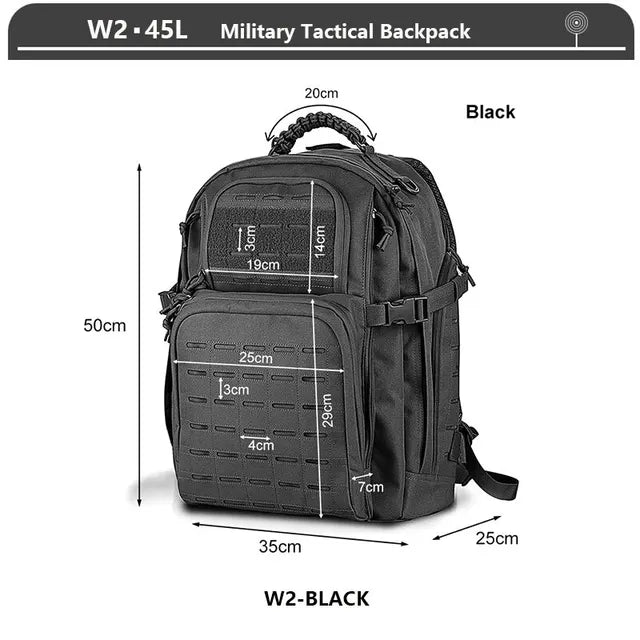 Military Tactical Backpack 3 Day Assault Pack Army Molle Bag 38/45L La www.Nuroco.com Military Tactical Backpack 3 Day Assault Pack Army Molle Bag 38/45L La www.Nuroco.com