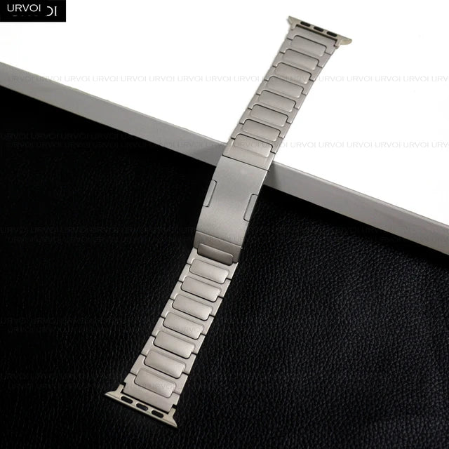 Full Titanium band for Apple Watch Ultra 2 link bracelet Series 9 8 7 6 SE54 buckle strap for iWatch 49mm adjust tool