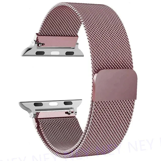 milanese Loop Band for apple watch Strap Ultra 49mm 45mm 44mm 41mm 40mm Metal Wristband bracelet iwatch series 9 8 7 6 5 4 3 SE